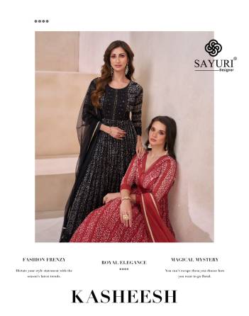 SAYURI KASHEESH 5555 TO 5557 DESIGNER GOWN WHOLESALER IN SURAT
